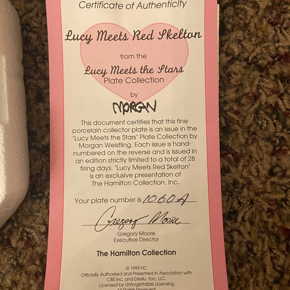 Hamilton Collection Plate - Picture 3 of 3